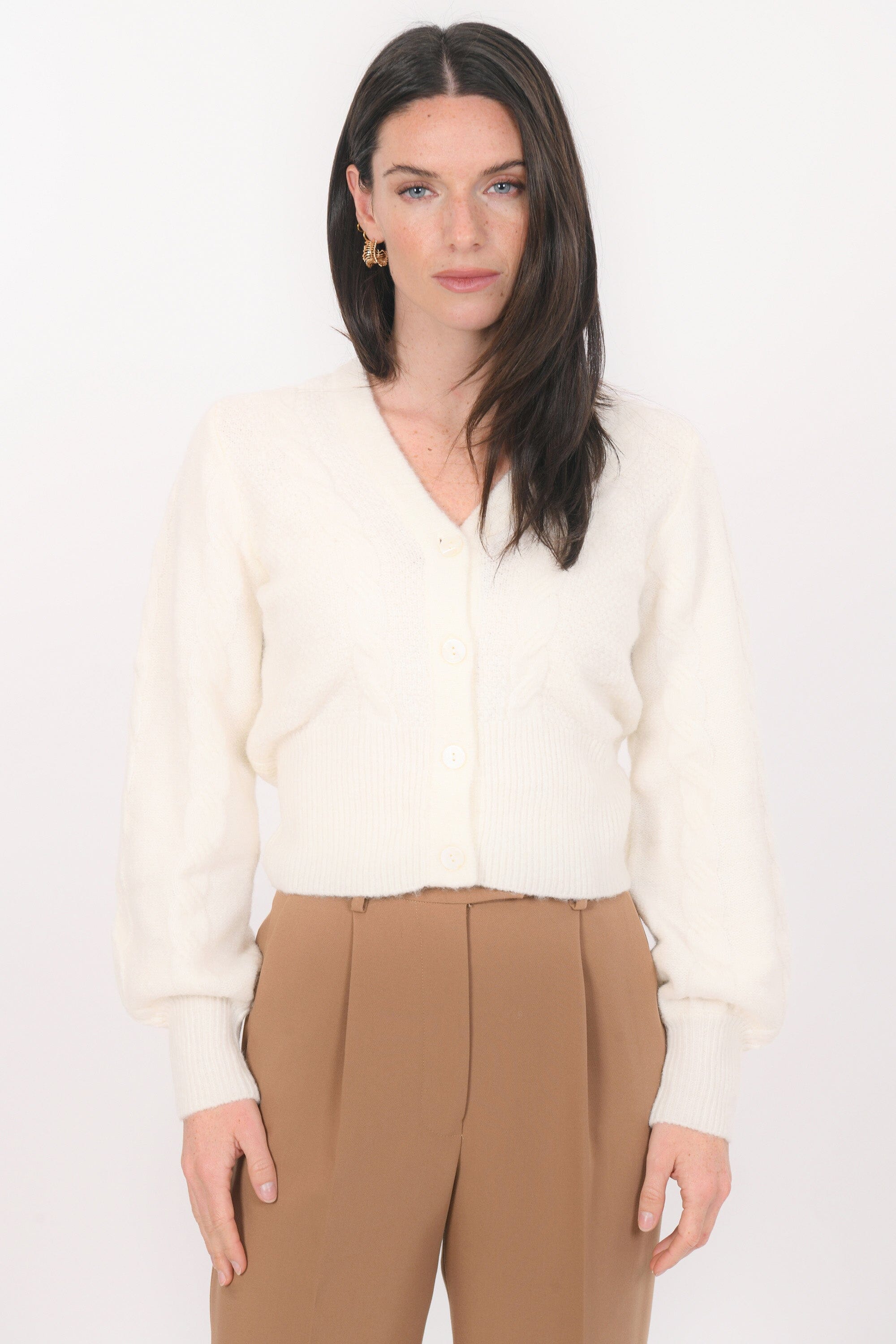 GILET - BRUNELLE - ECRU GILET NEW KOOKAI Mode Kookai