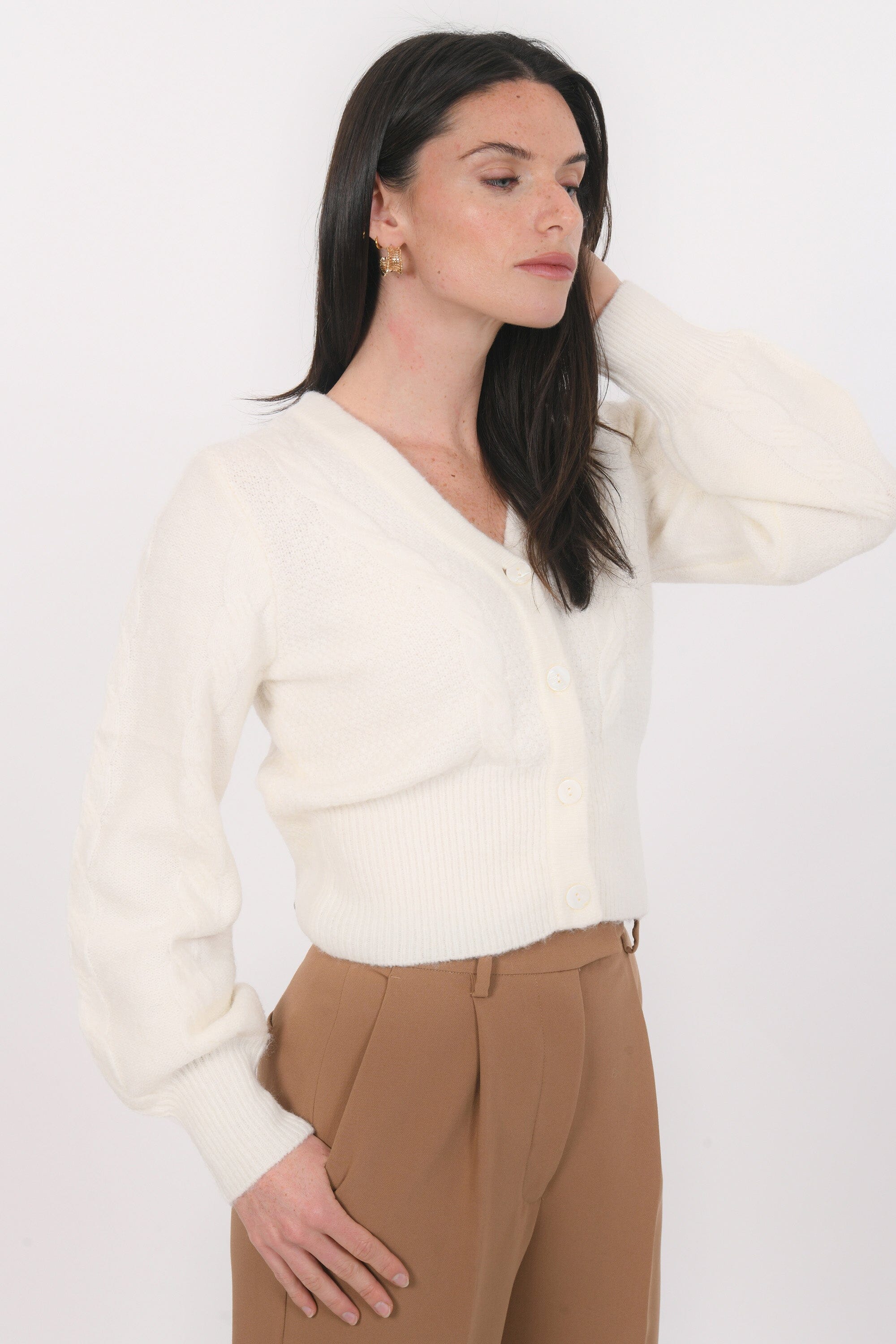 GILET - BRUNELLE - ECRU GILET NEW KOOKAI Mode Kookai