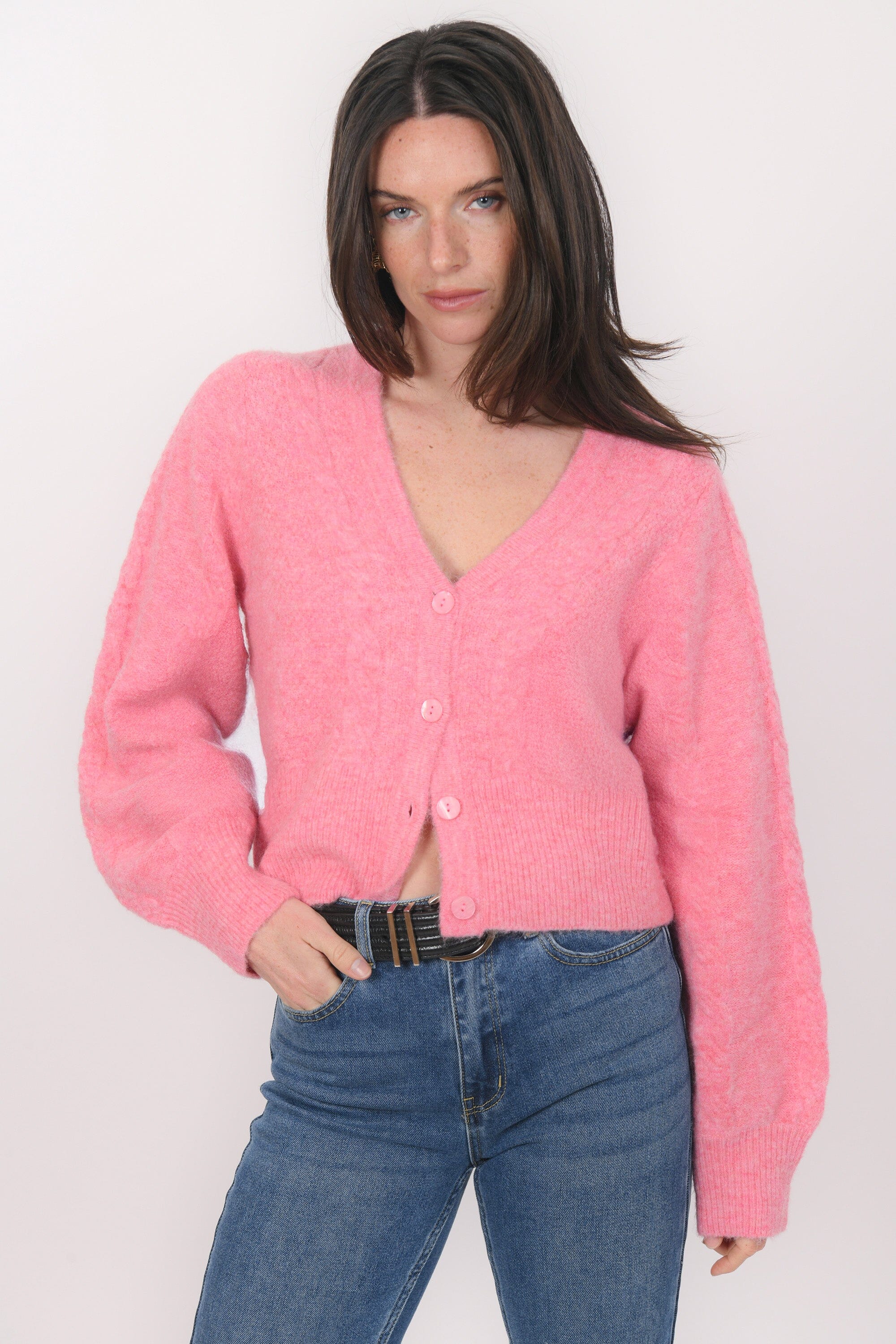 GILET - BRUNELLE - ROSE GILET NEW KOOKAI Mode Kookai