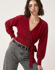 GILET CACHE-COEUR - BELEN - BORDEAUX GILET NEW KOOKAI Mode Kookai