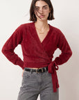 GILET CACHE-COEUR - BELEN - BORDEAUX GILET NEW KOOKAI Mode Kookai