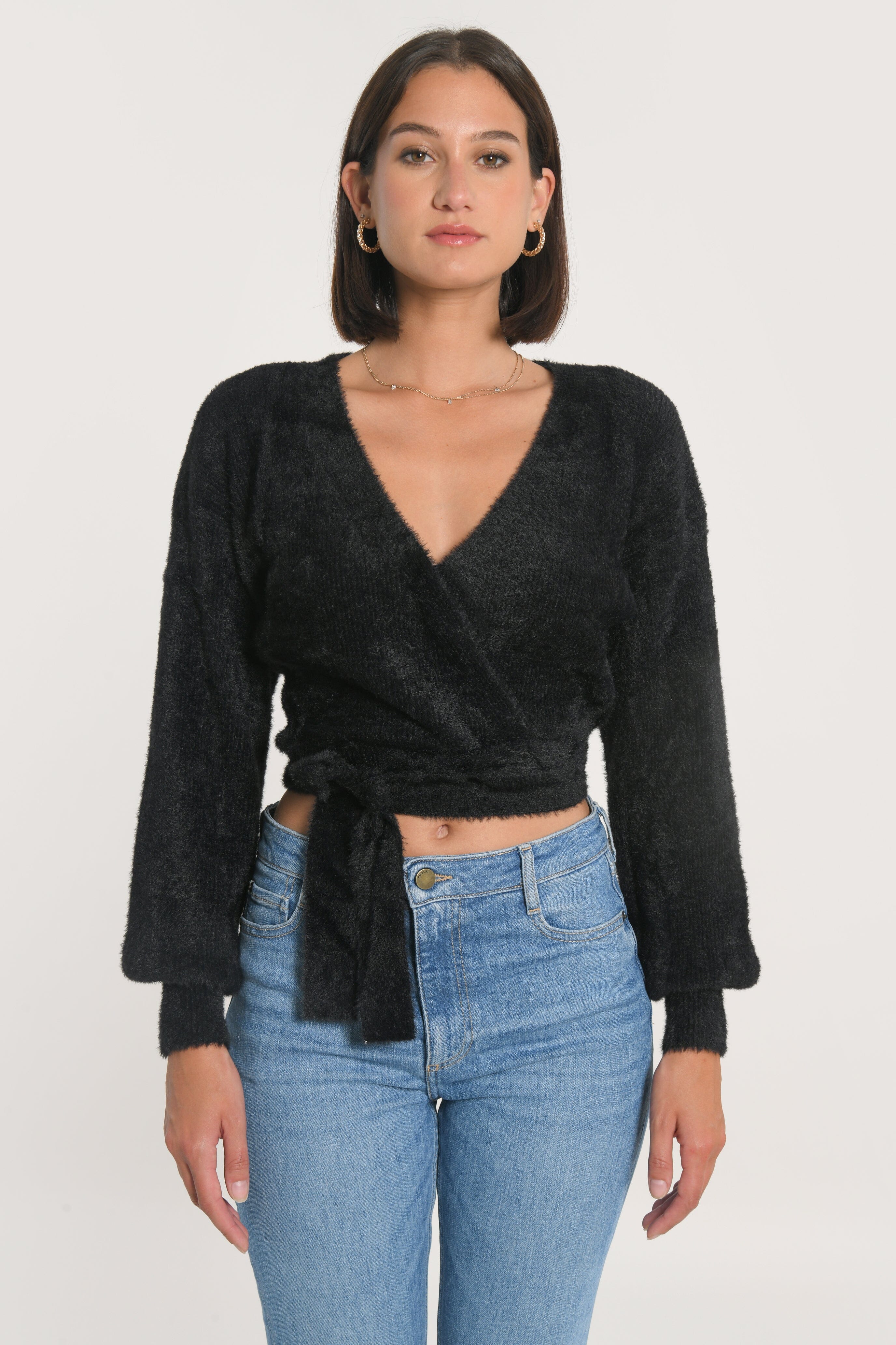 GILET CACHE-CŒUR MYLO NOIR GILET KOOKAI Mode Kookai