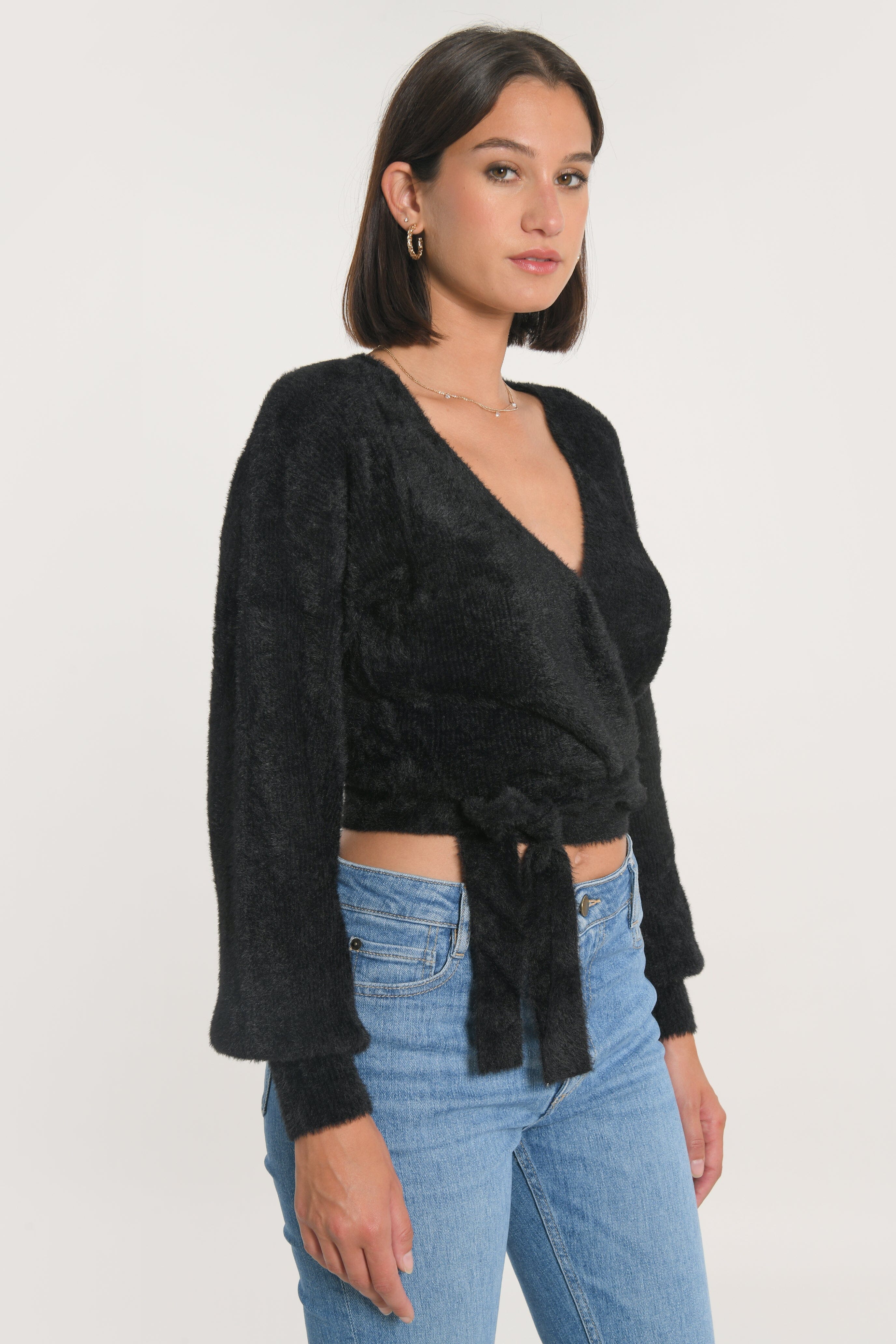 GILET CACHE-CŒUR MYLO NOIR GILET KOOKAI Mode Kookai