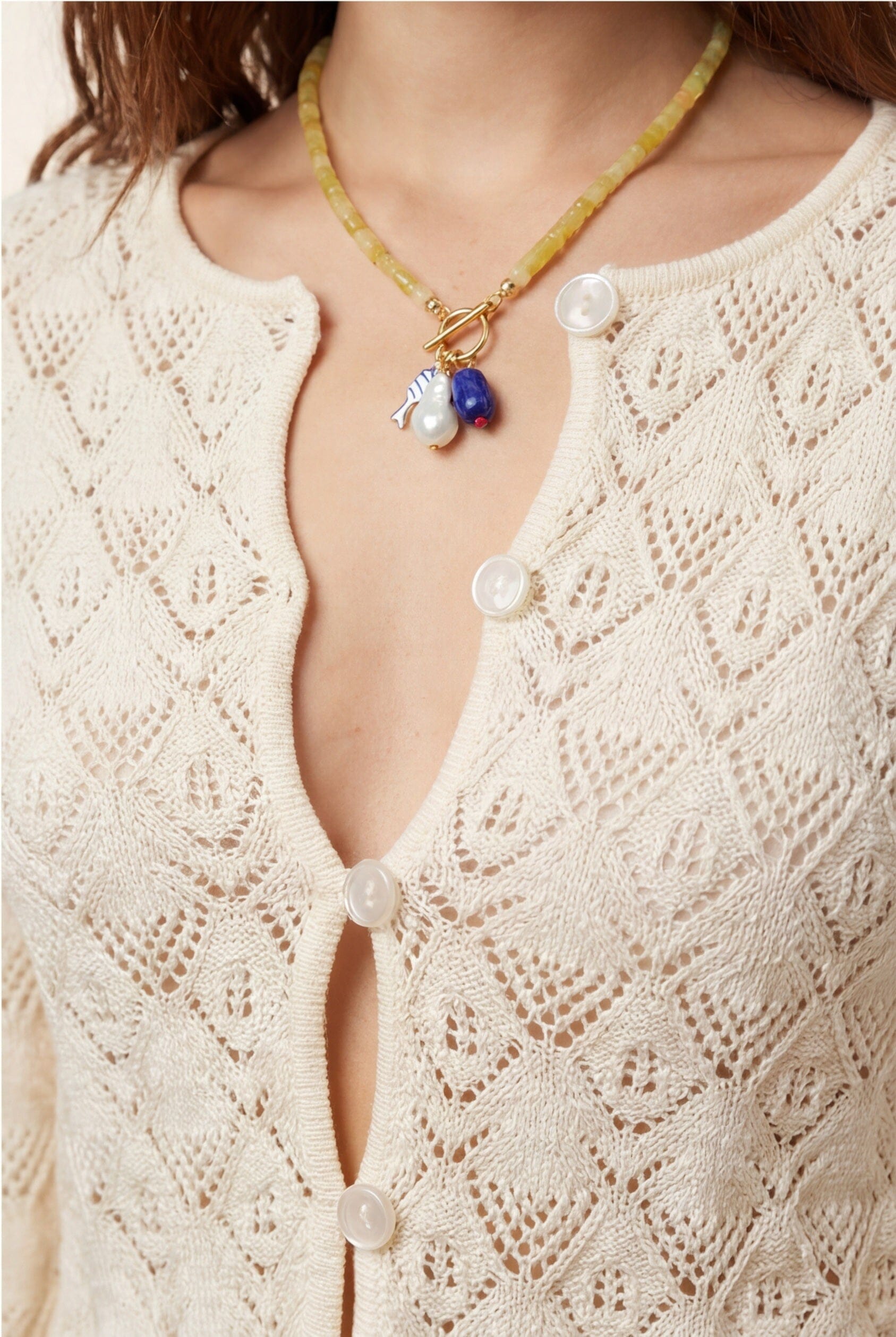 GILET - CAMYLES - ECRU GILET NEW KOOKAI Mode Kookai