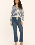 GILET CAPUCHE - ECRU/NAVY - ANDINA GILET KOOKAI Mode Kookai