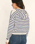 GILET CAPUCHE - ECRU/NAVY - ANDINA GILET KOOKAI Mode Kookai