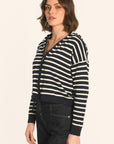 GILET CAPUCHE - NAVY/ÉCRU - ANDINA GILET KOOKAI Mode Kookai