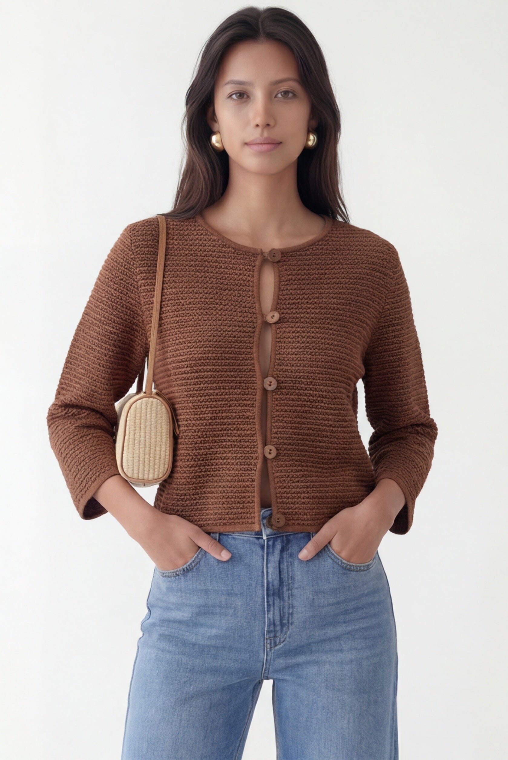 GILET - CARLY - CHOCOLAT GILET NEW KOOKAI Mode Kookai