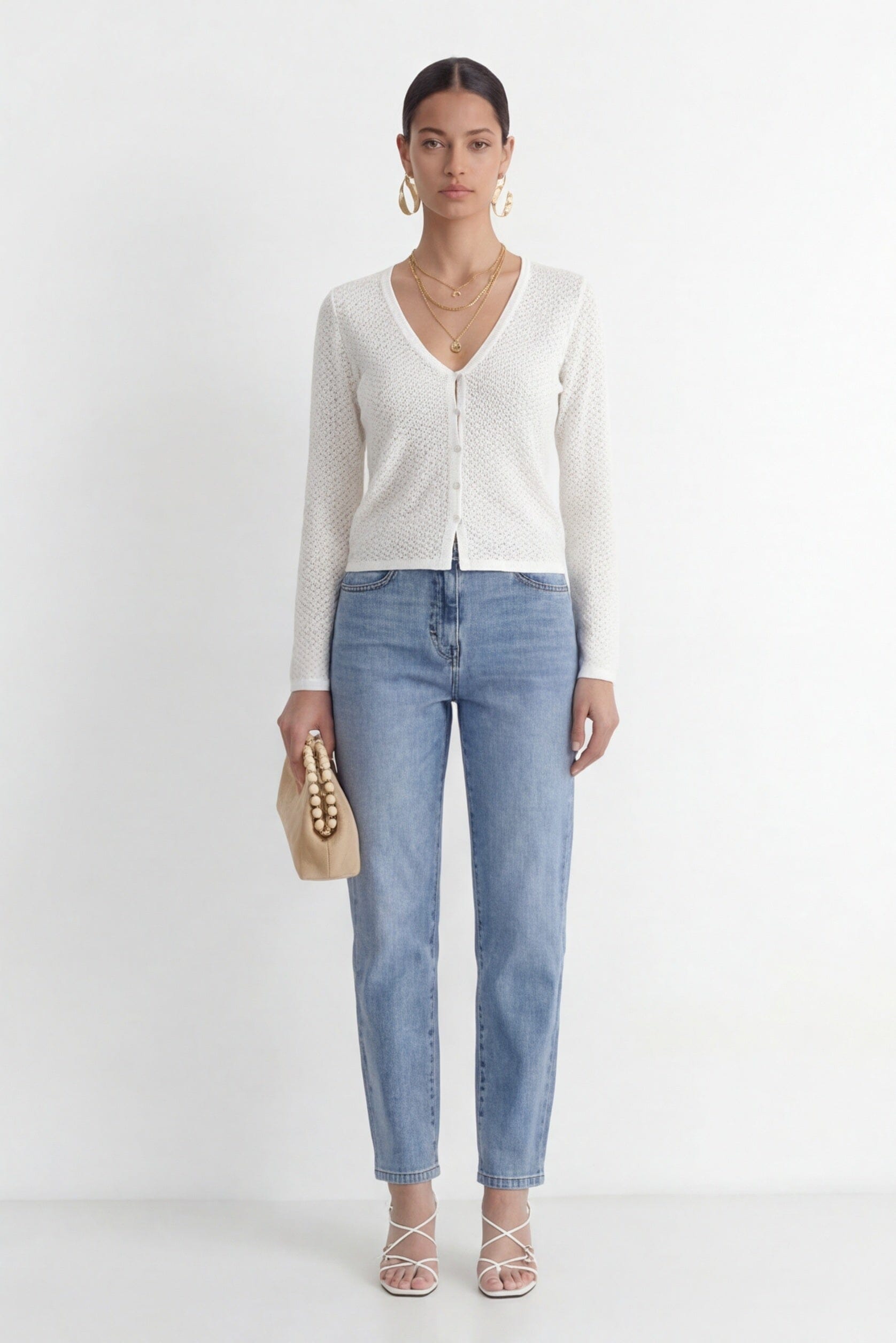 GILET - CHARLIZE - ECRU PULL NEW KOOKAI Mode Kookai
