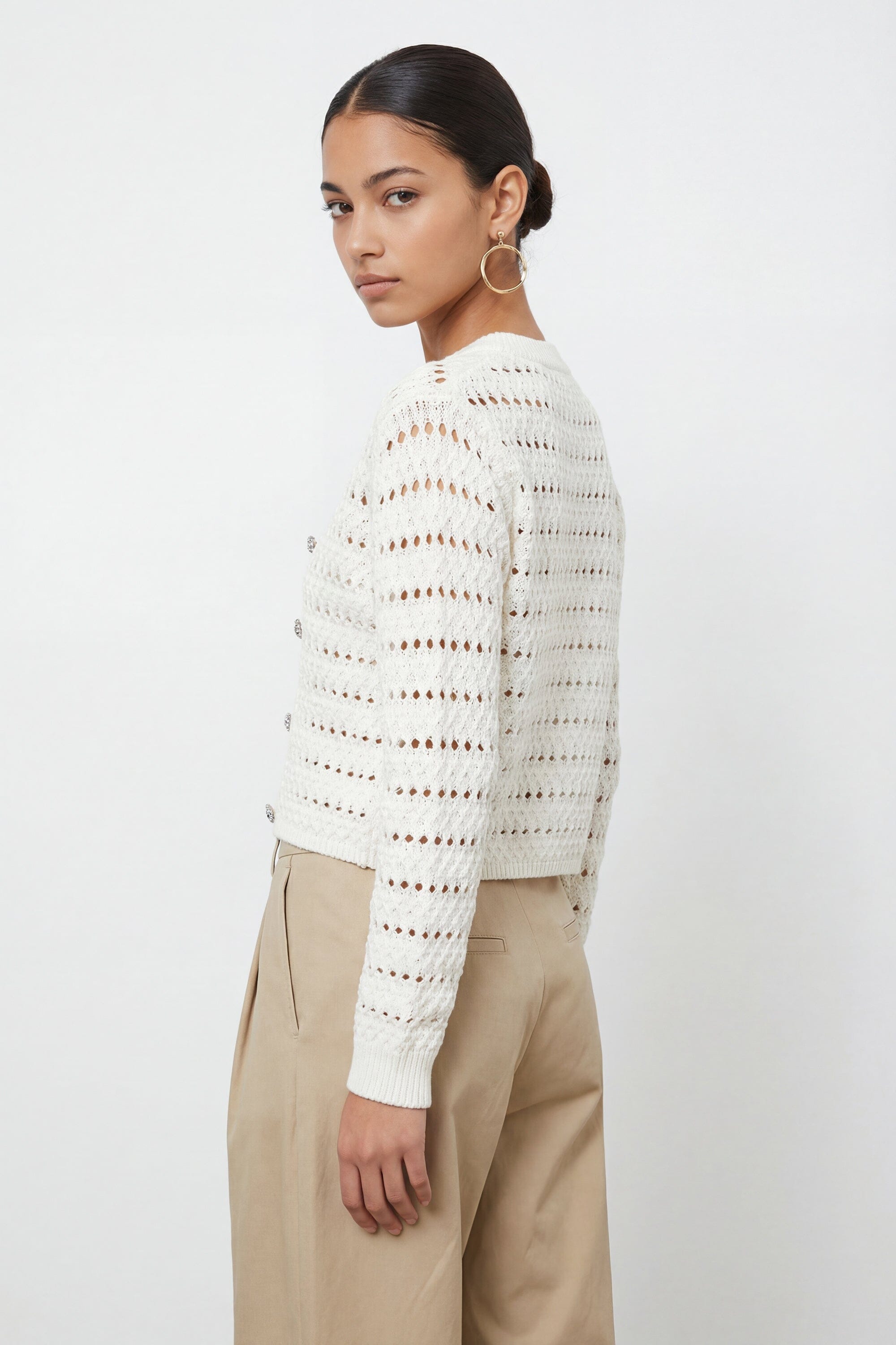 GILET - CLUNY - ECRU GILET NEW KOOKAI Mode Kookai