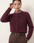 GILET COURT - DELPHINE - BORDEAUX GILET NEW KOOKAI Mode Kookai