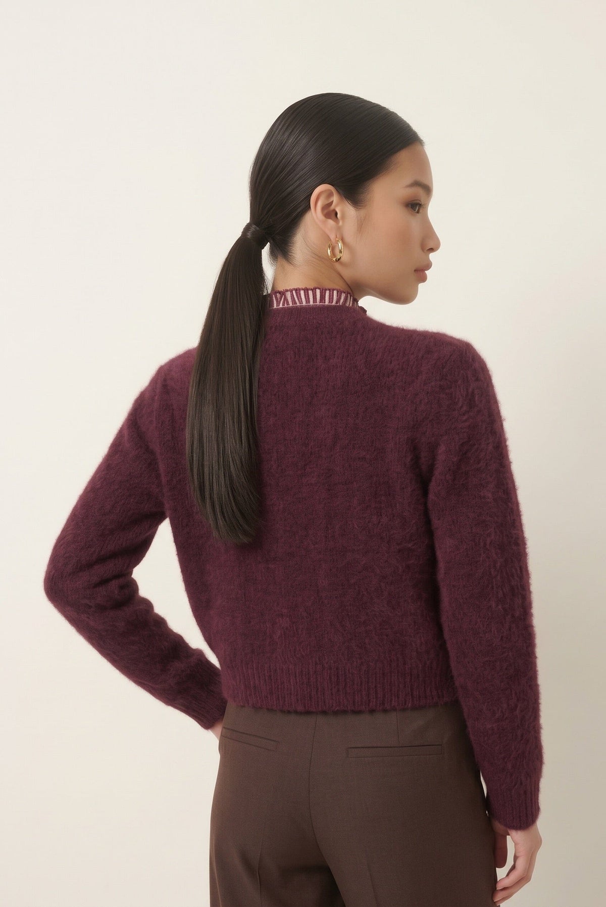 GILET COURT - DELPHINE - BORDEAUX GILET NEW KOOKAI Mode Kookai