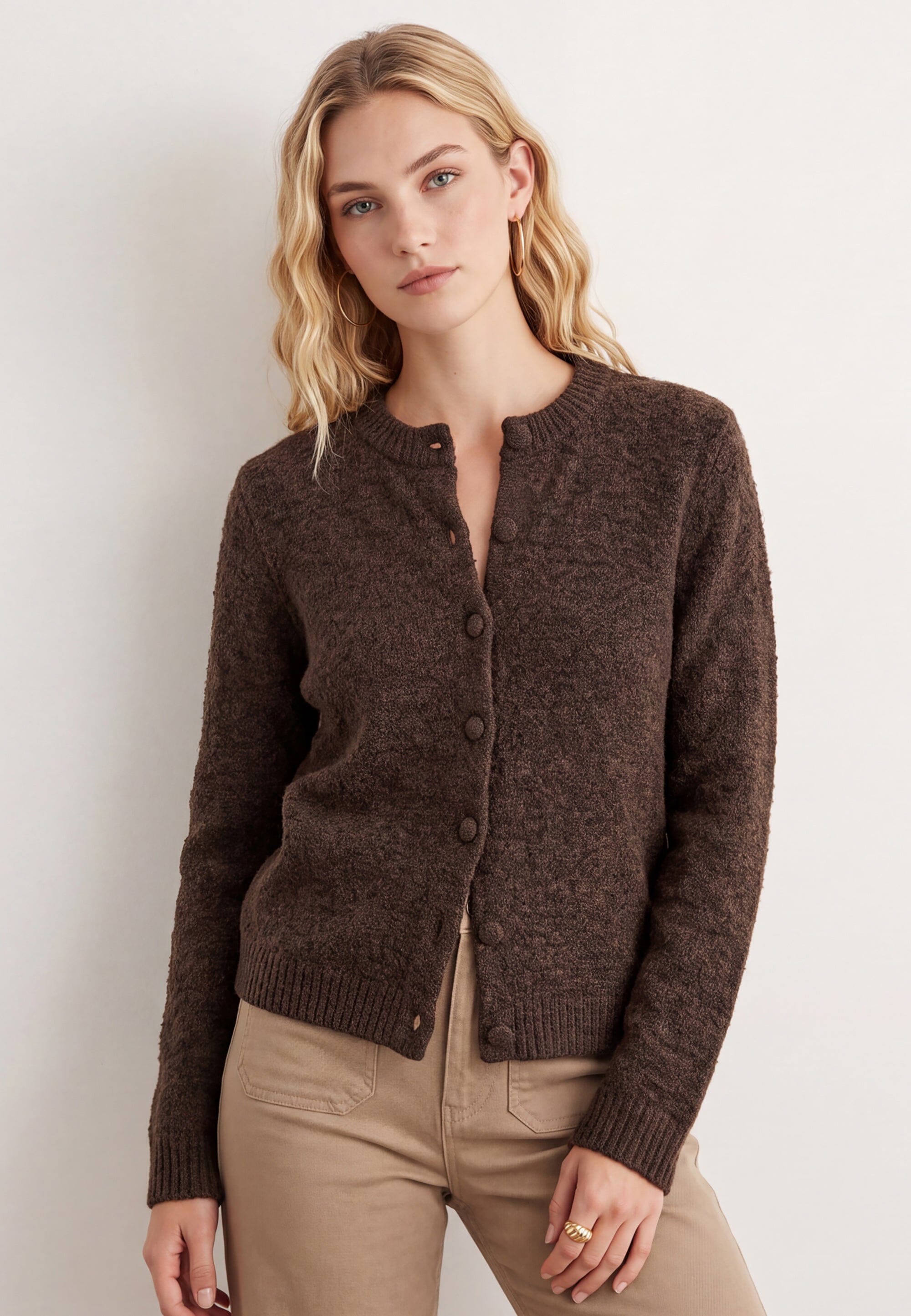 GILET COURT - DELPHINE - CHOCOLAT GILET NEW KOOKAI Mode Kookai