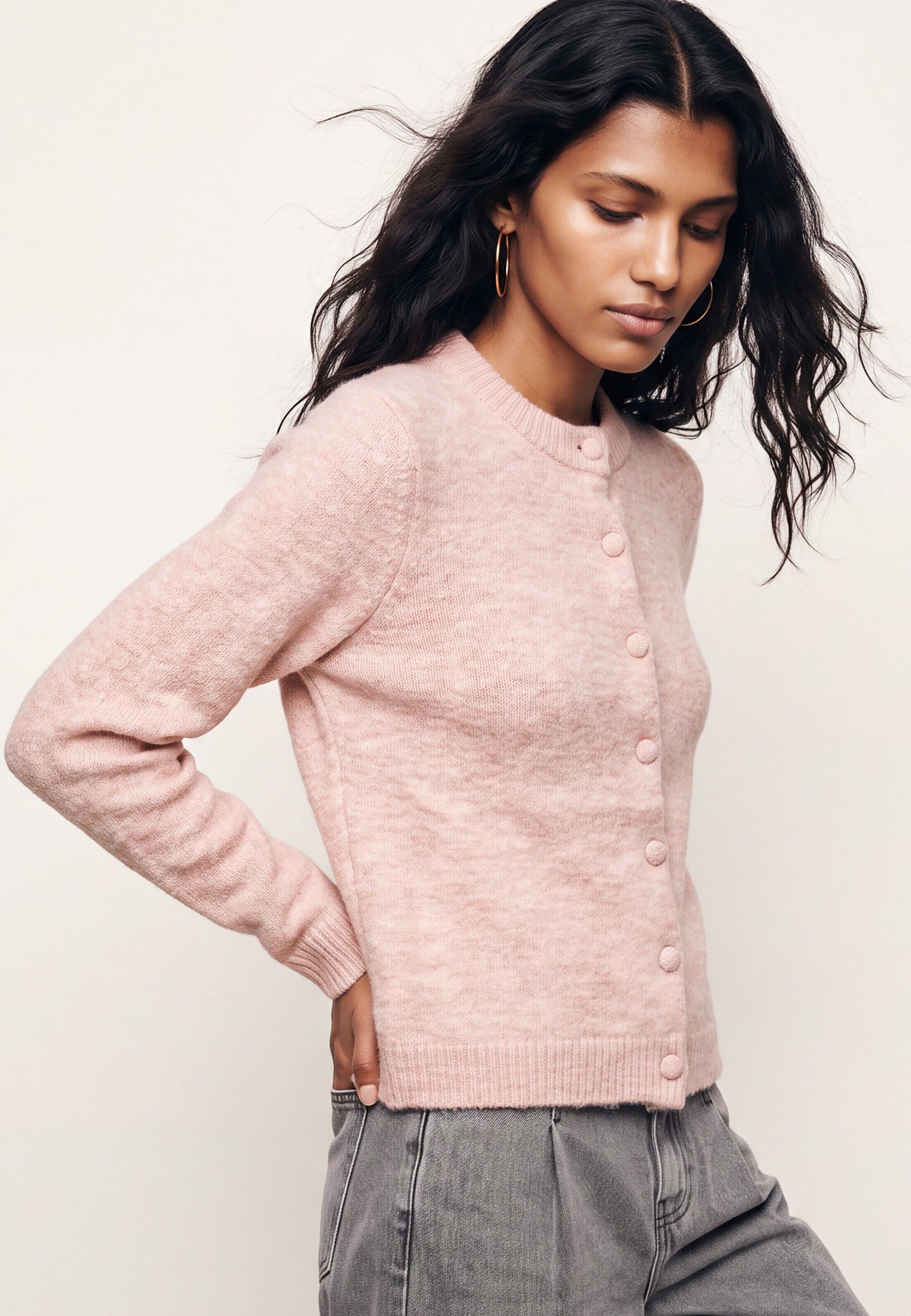 GILET COURT - DELPHINE - ROSE GILET NEW KOOKAI Mode Kookai