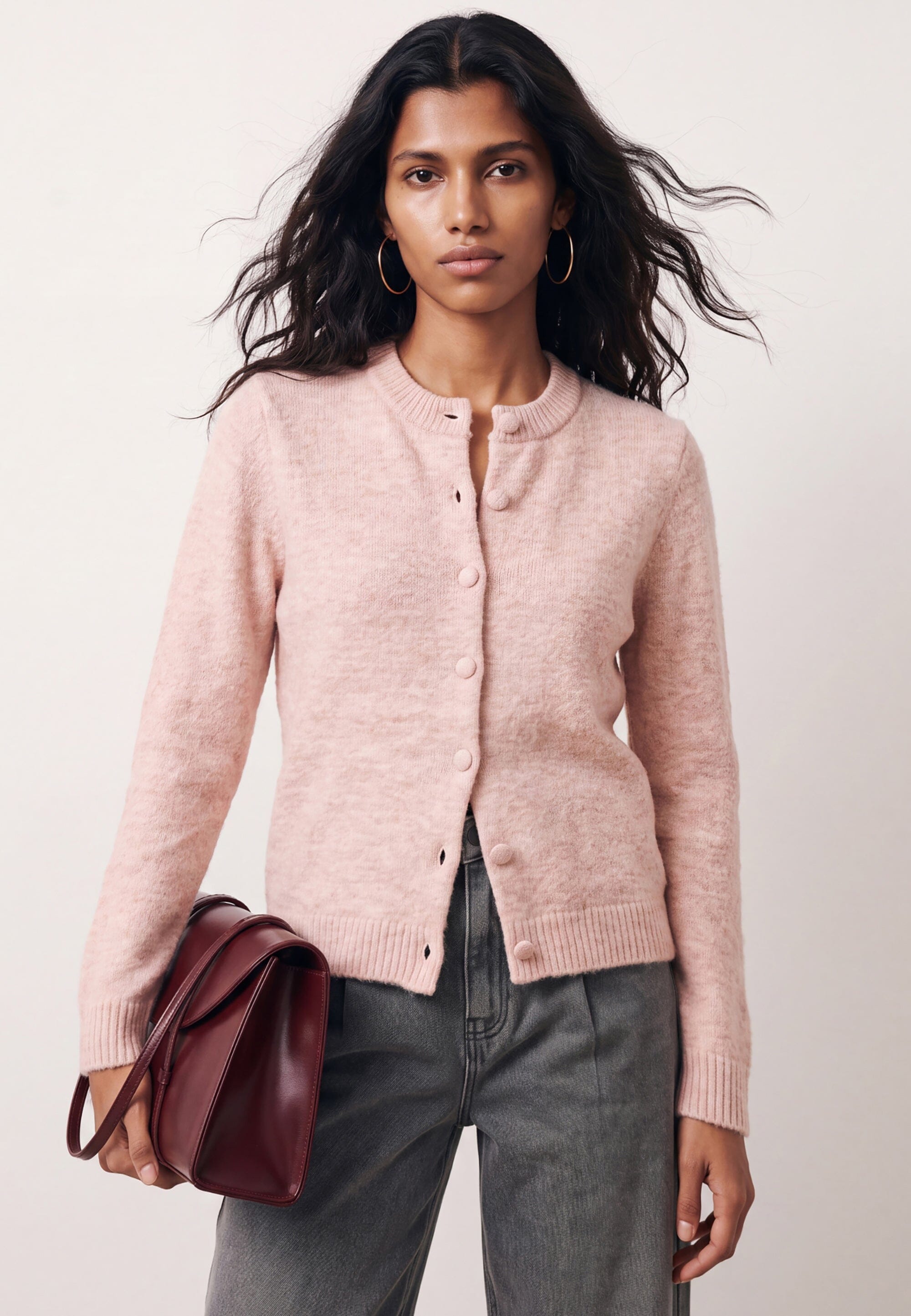 GILET COURT - DELPHINE - ROSE GILET NEW KOOKAI Mode Kookai