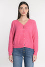 GILET COURT SOLANGE FUSHIA GILET KOOKAI Mode Kookai