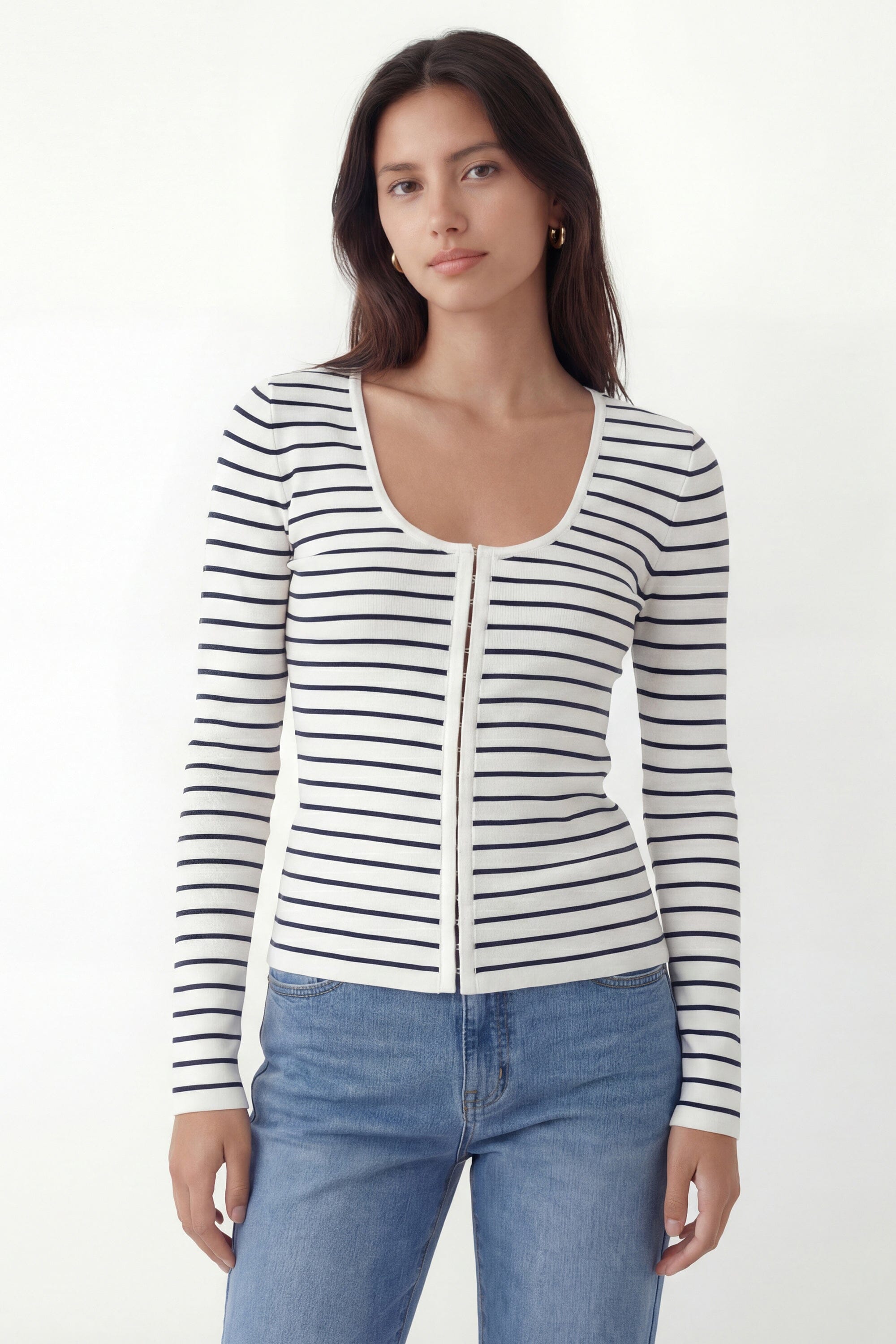 GILET - CRISTINA - ECRU GILET NEW KOOKAI Mode Kookai