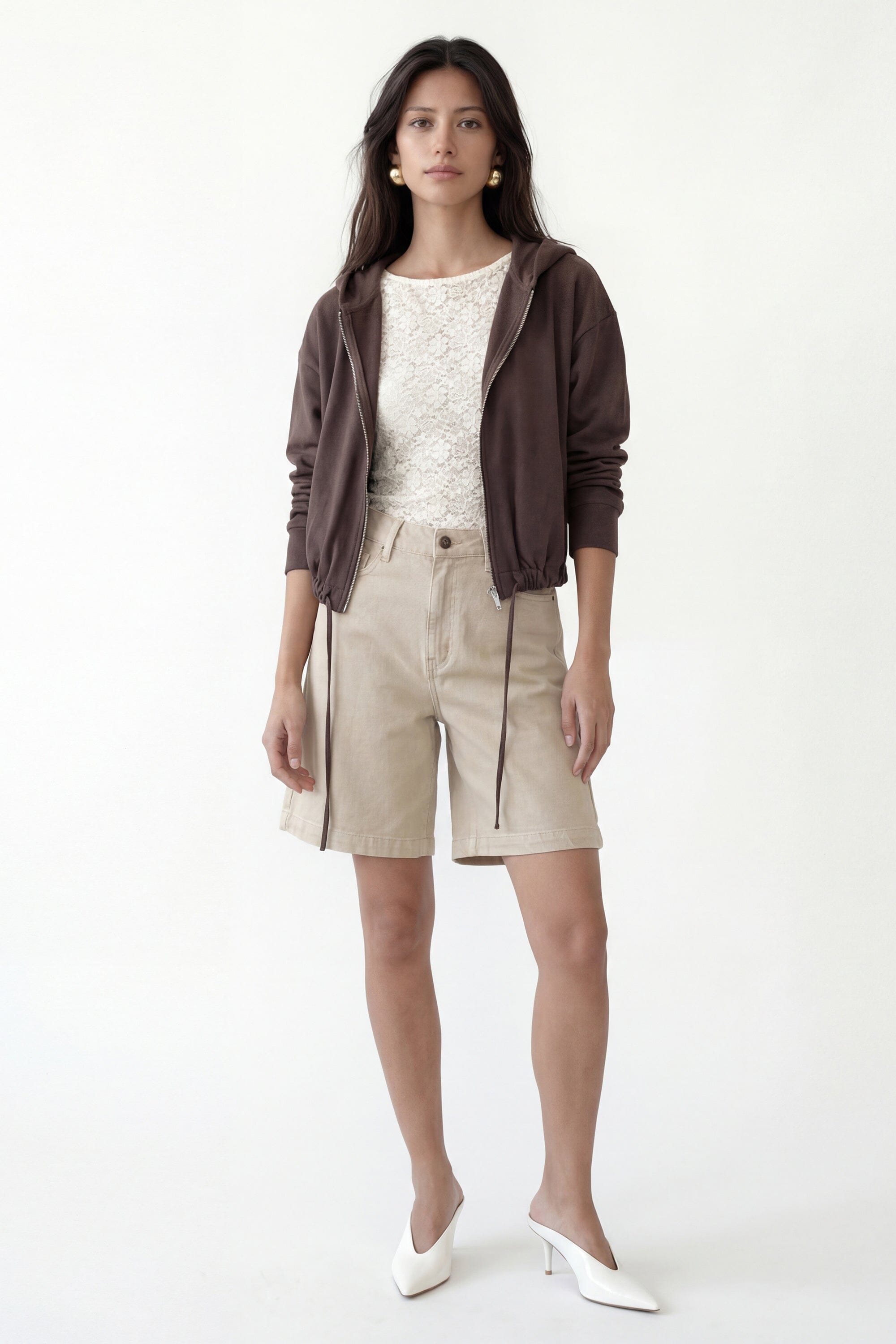 GILET - CURT - ESPRESSO GILET NEW KOOKAI Mode Kookai