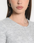GILET DANNA GRIS CHINÉ GILET KOOKAI Mode Kookai