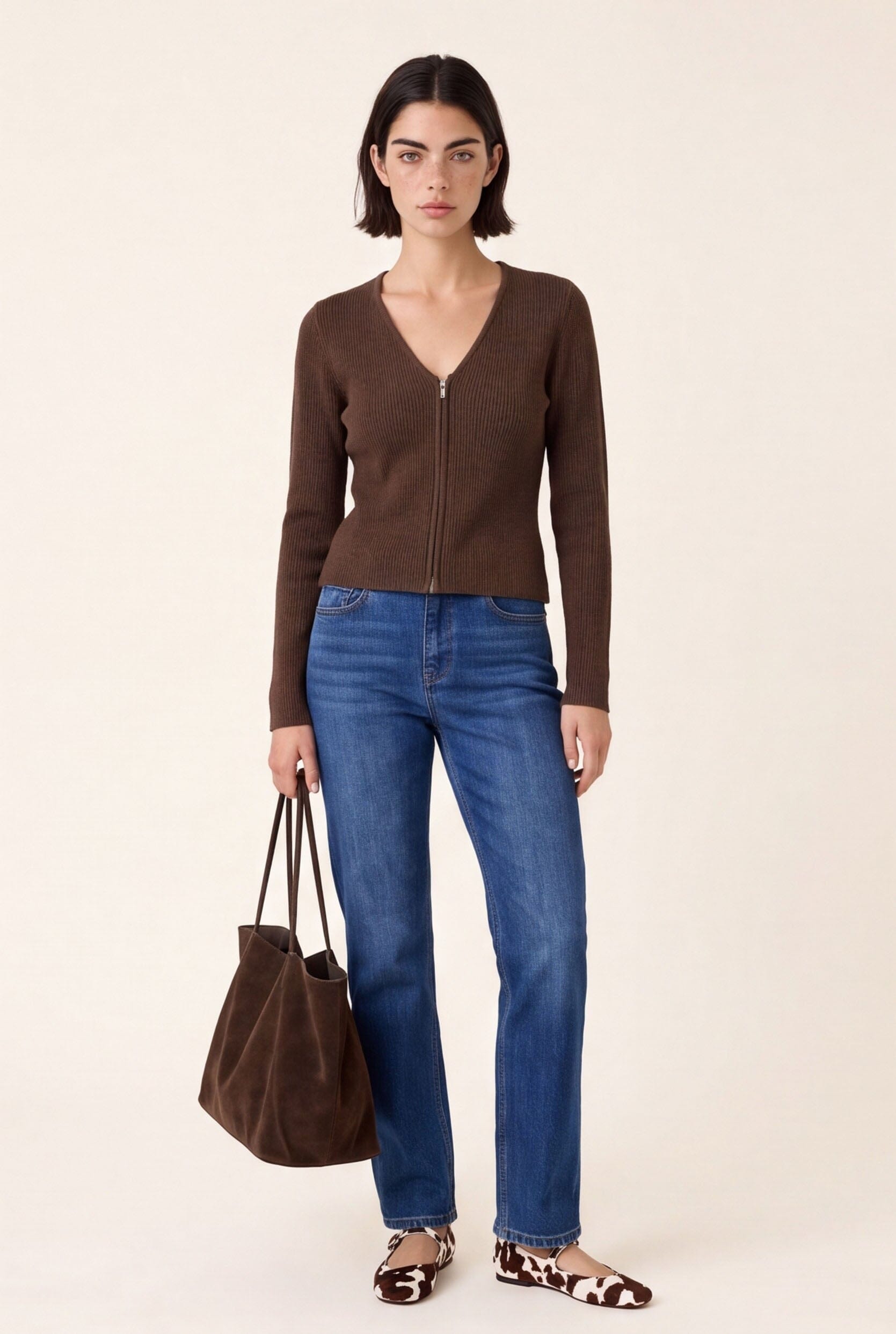 GILET - DARYL - BROWN GILET NEW KOOKAI Mode Kookai