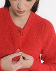 GILET-DAYANA-ROUGE GILET KOOKAI Mode Kookai