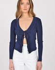 Gilet G4726 remy cardigan Navy GILET KOOKAI Mode Kookai