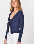 Gilet G4726 remy cardigan Navy GILET KOOKAI Mode Kookai