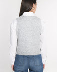 GILET JOANA GRIS CHINÉ GILET KOOKAI Mode Kookai