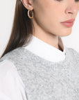 GILET JOANA GRIS CHINÉ GILET KOOKAI Mode Kookai