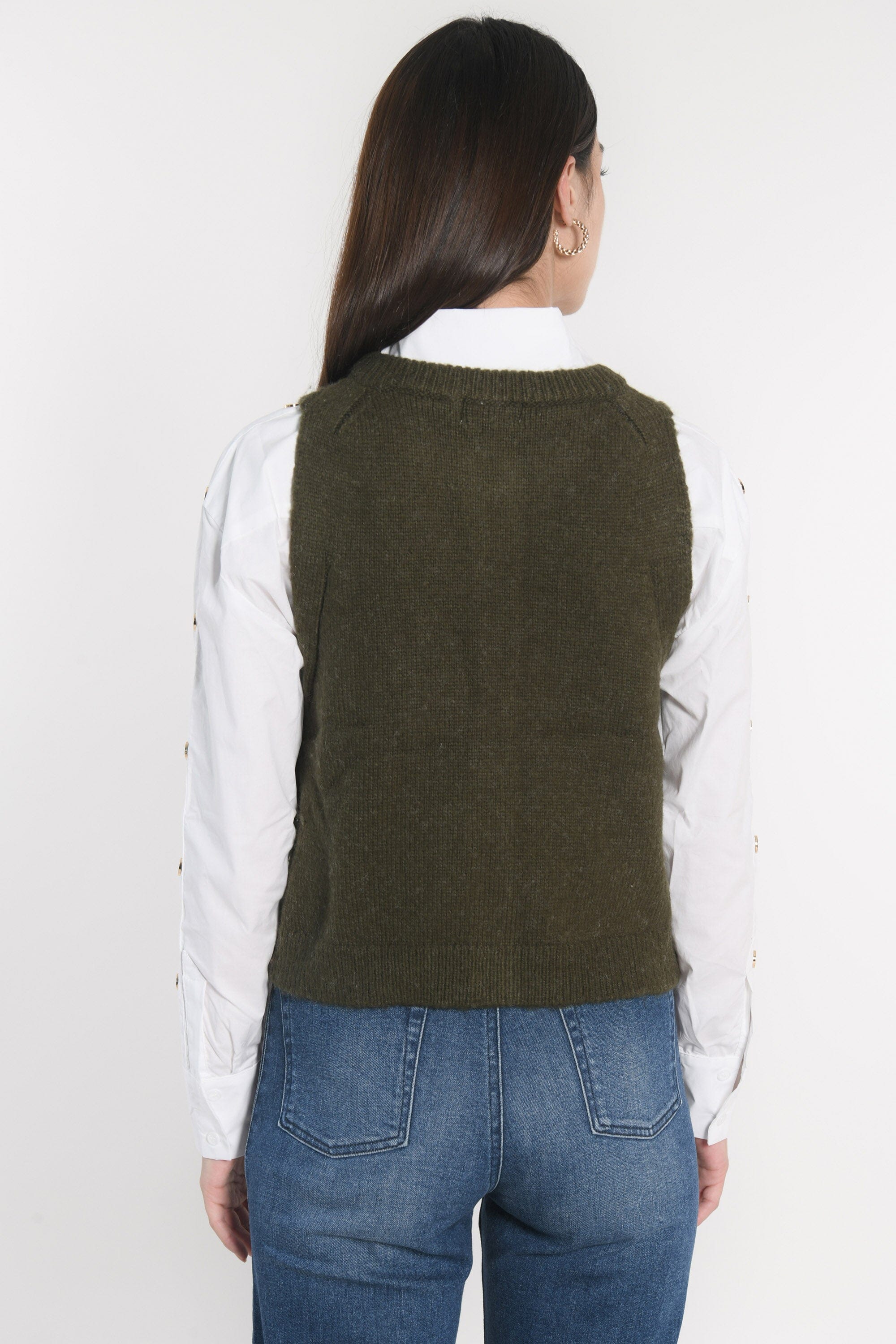 GILET JOANA KAKI GILET KOOKAI Mode Kookai