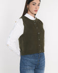 GILET JOANA KAKI GILET KOOKAI Mode Kookai