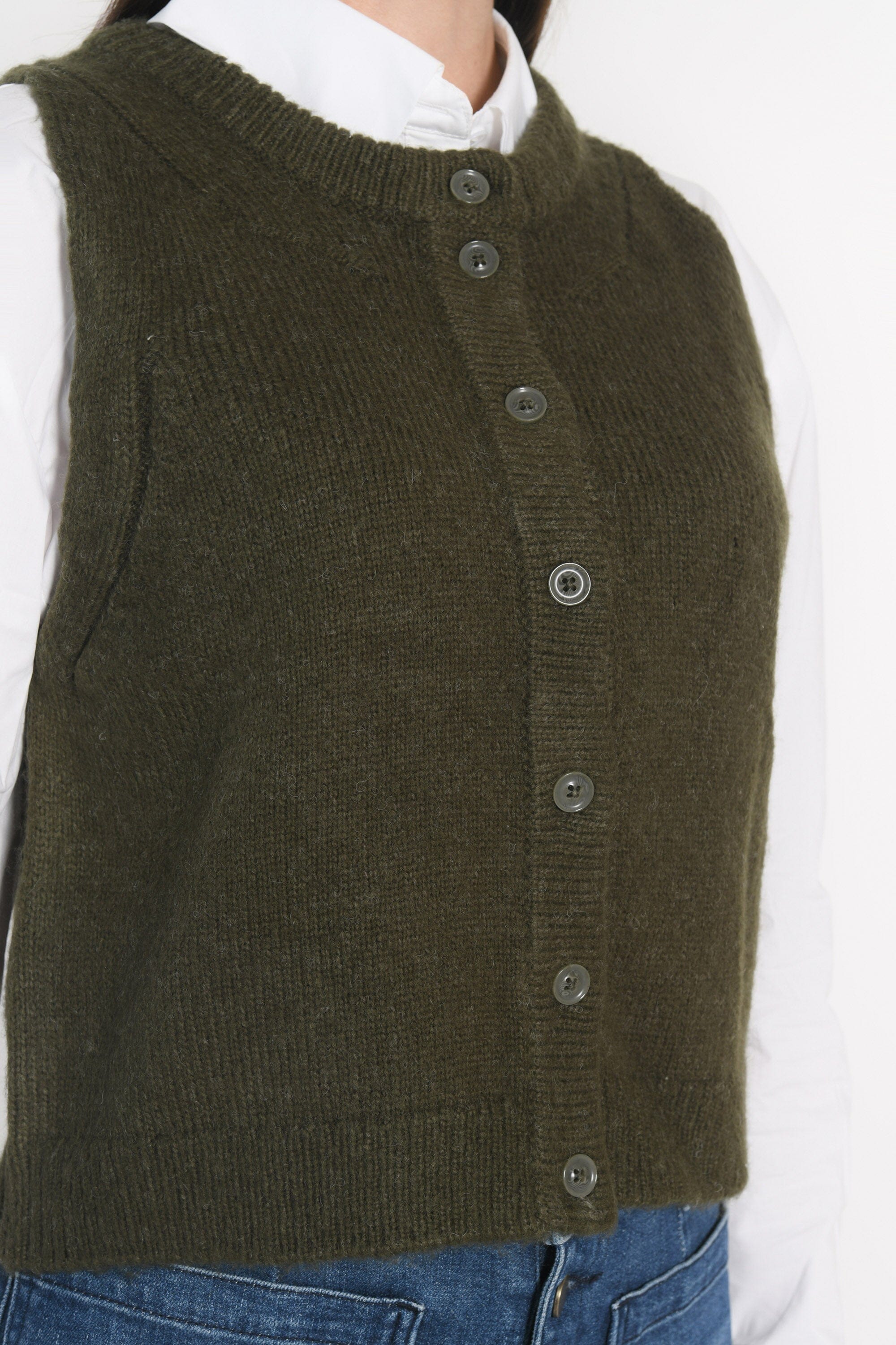 GILET JOANA KAKI GILET KOOKAI Mode Kookai