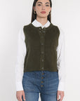 GILET JOANA KAKI GILET KOOKAI Mode Kookai
