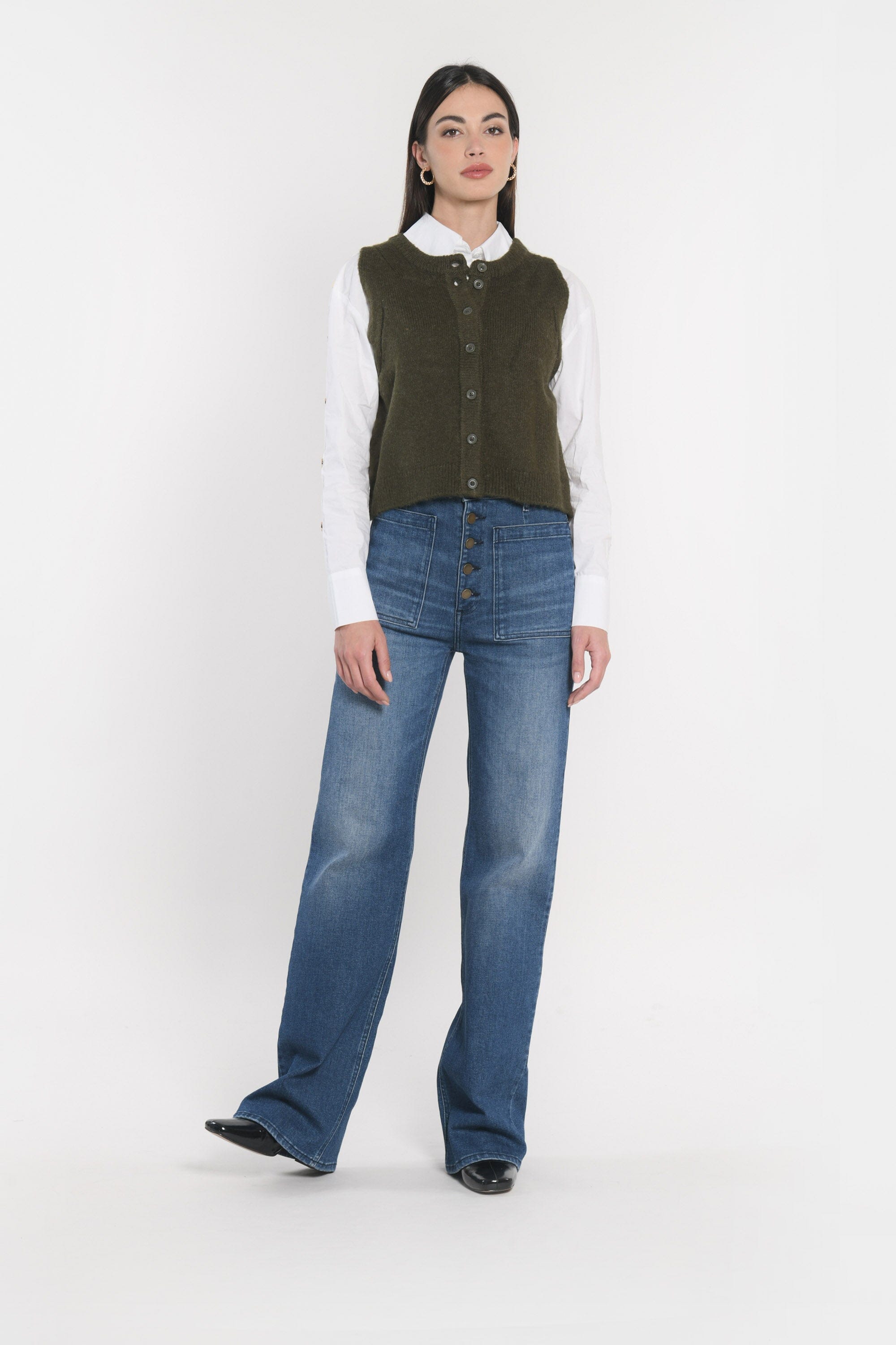 GILET JOANA KAKI GILET KOOKAI Mode Kookai