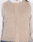 GILET JOANA TAUPE CHINÉ GILET KOOKAI Mode Kookai