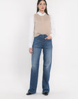 GILET JOANA TAUPE CHINÉ GILET KOOKAI Mode Kookai