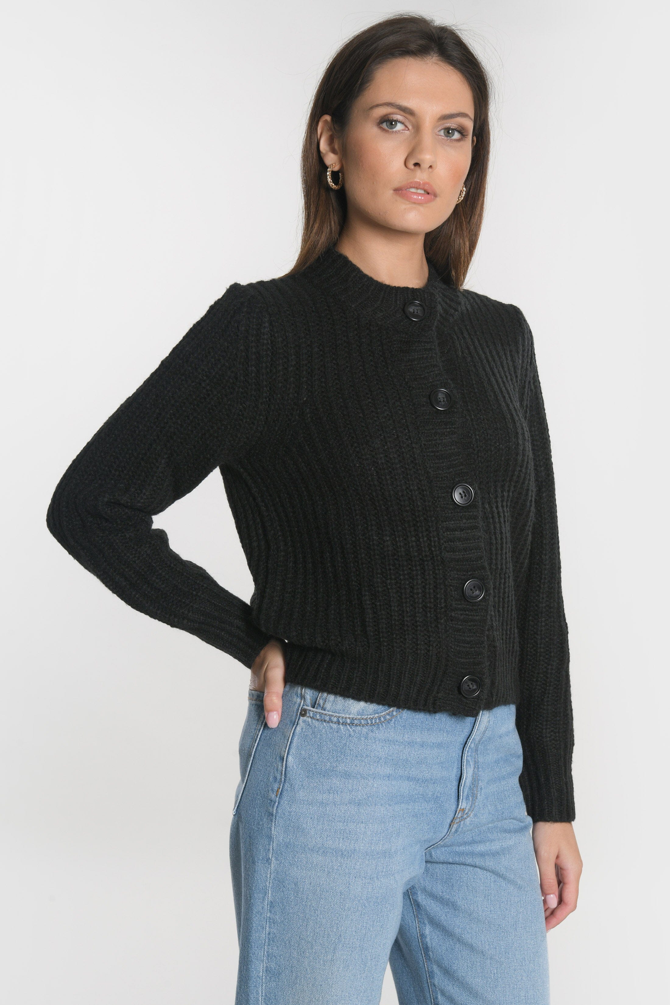 GILET LANA NOIR GILET KOOKAI Mode Kookai