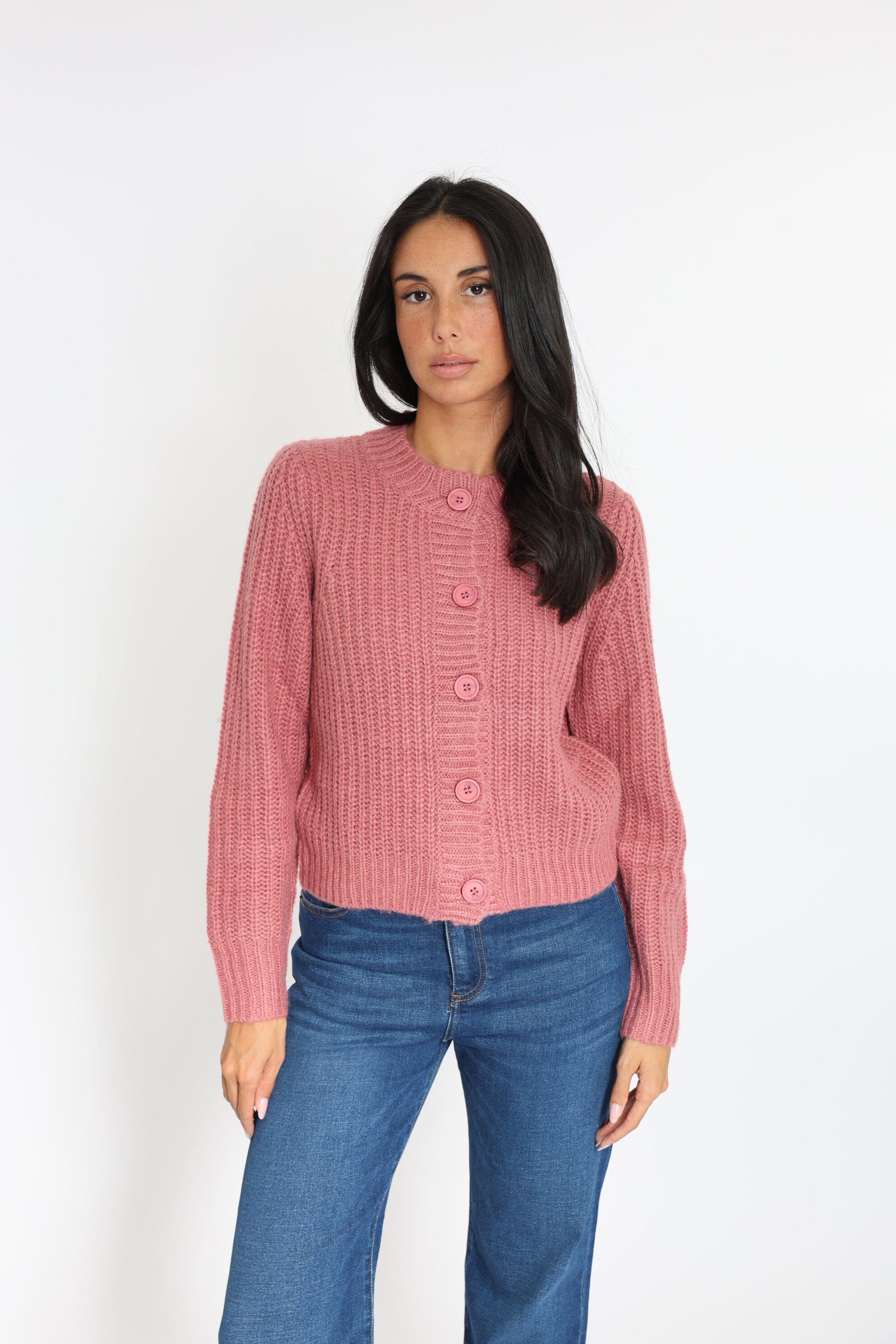 GILET LANA VIEUX ROSE GILET KOOKAI Mode Kookai