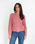 GILET LANA VIEUX ROSE GILET KOOKAI Mode Kookai