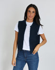GILET LAURENCE NAVY GILET KOOKAI Mode Kookai