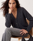 GILET LONG - DELPHINE - ANTHRACITE GILET NEW KOOKAI Mode Kookai
