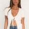 GILET MANCHES COURTES - ABBY - ÉCRU GILET KOOKAI Mode Kookai