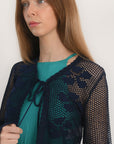 GILET MANCHES LONGUES - ALICIA - NAVY GILET KOOKAI Mode Kookai