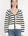 GILET MARIN ECRU/MARINE GILET KOOKAI Mode Kookai