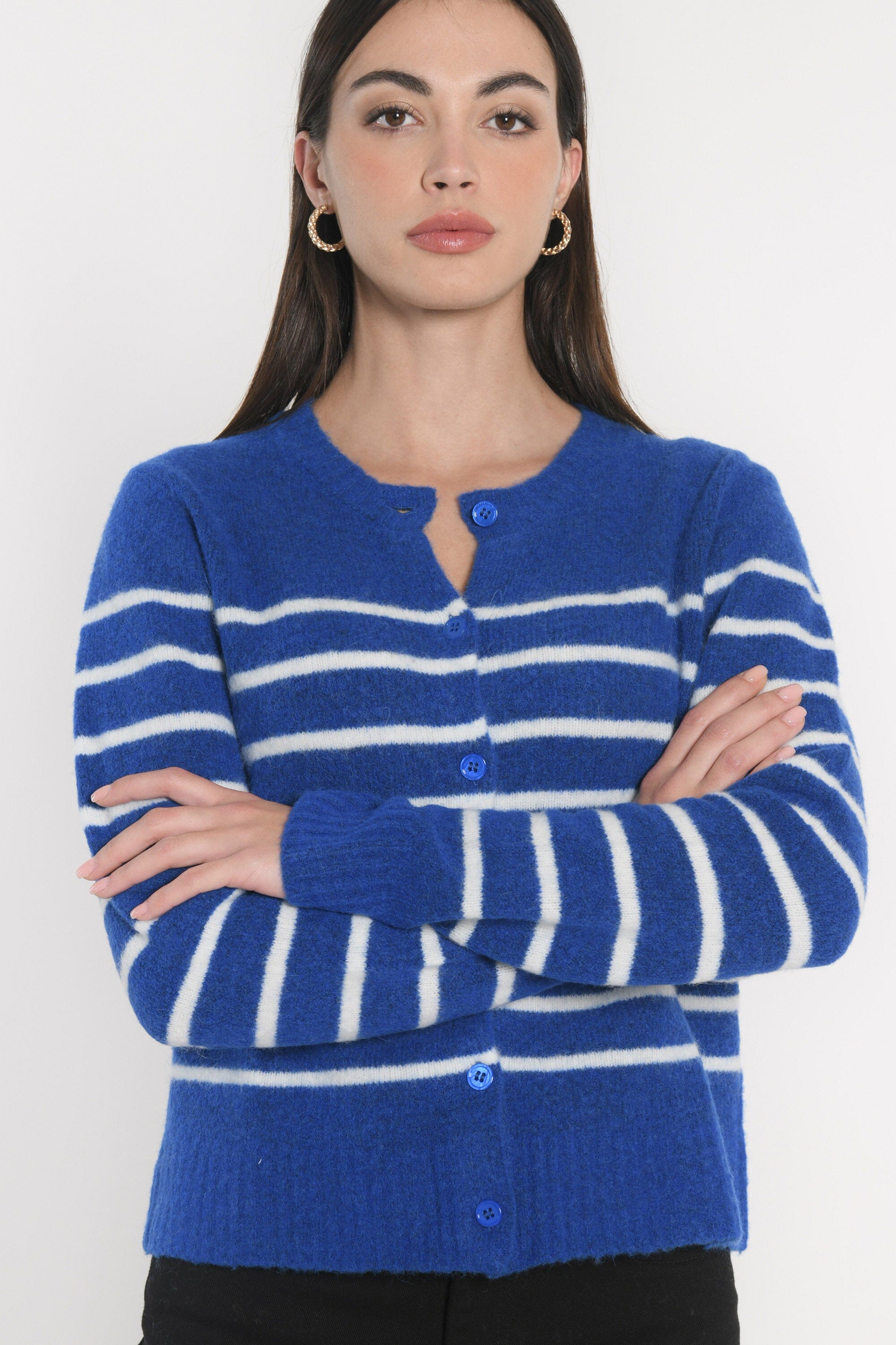 GILET MARINIÈRE CONNIE COBALT/ECRU GILET KOOKAI Mode Kookai