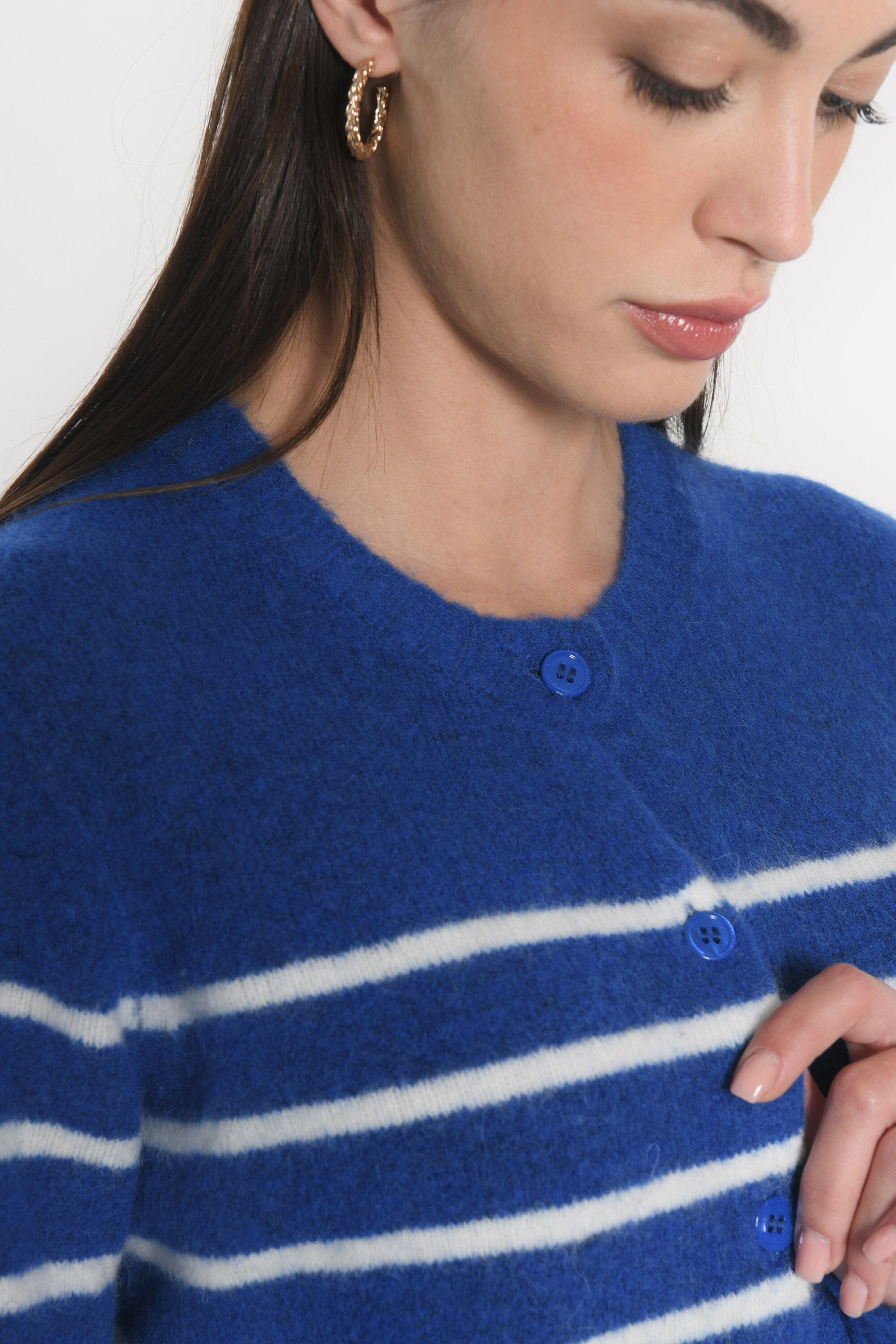 GILET MARINIÈRE CONNIE COBALT/ECRU GILET KOOKAI Mode Kookai