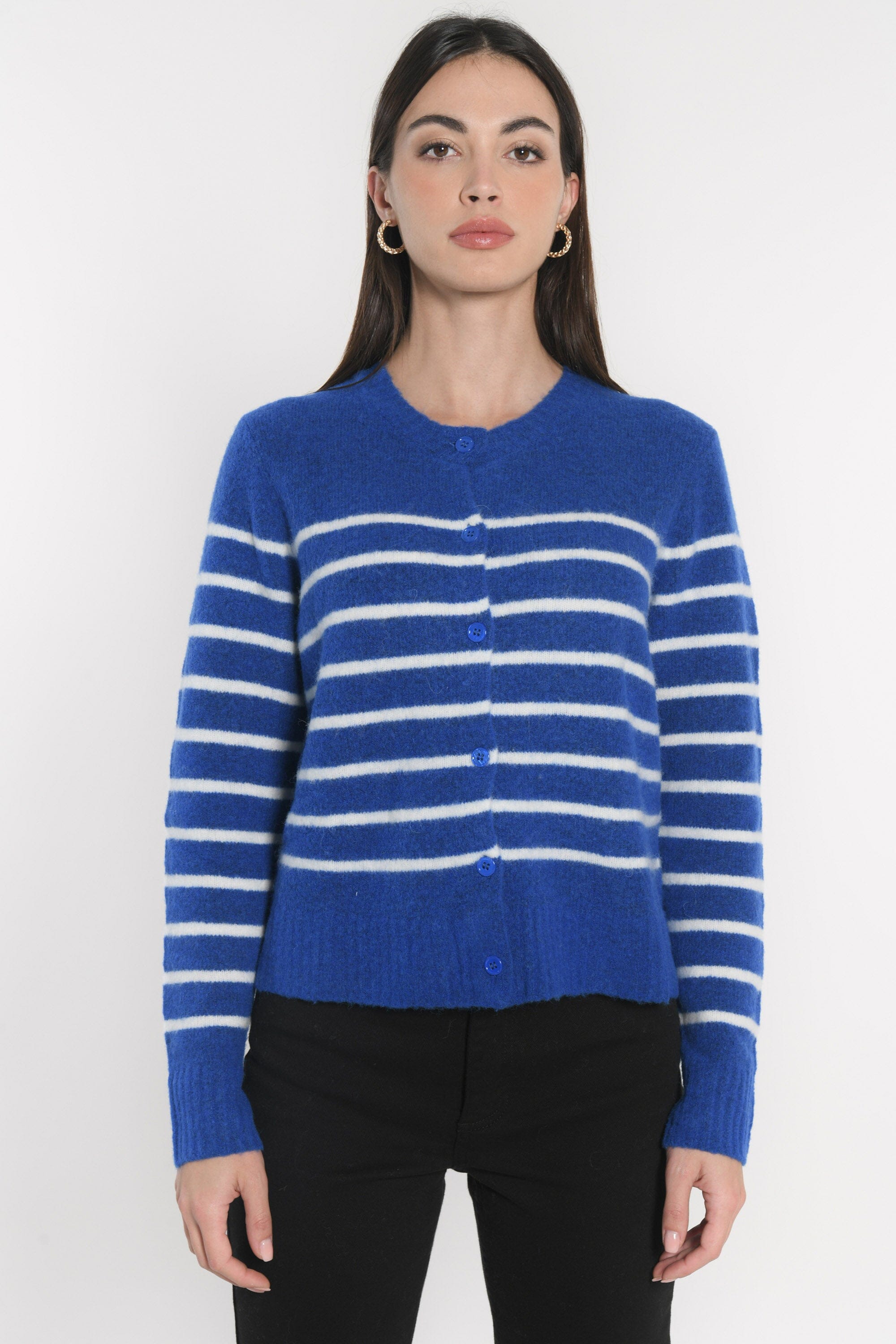 GILET MARINIÈRE CONNIE COBALT/ECRU GILET KOOKAI Mode Kookai