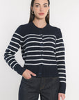 GILET MARINIÈRE CONNIE ECRU/MARINE GILET KOOKAI Mode Kookai