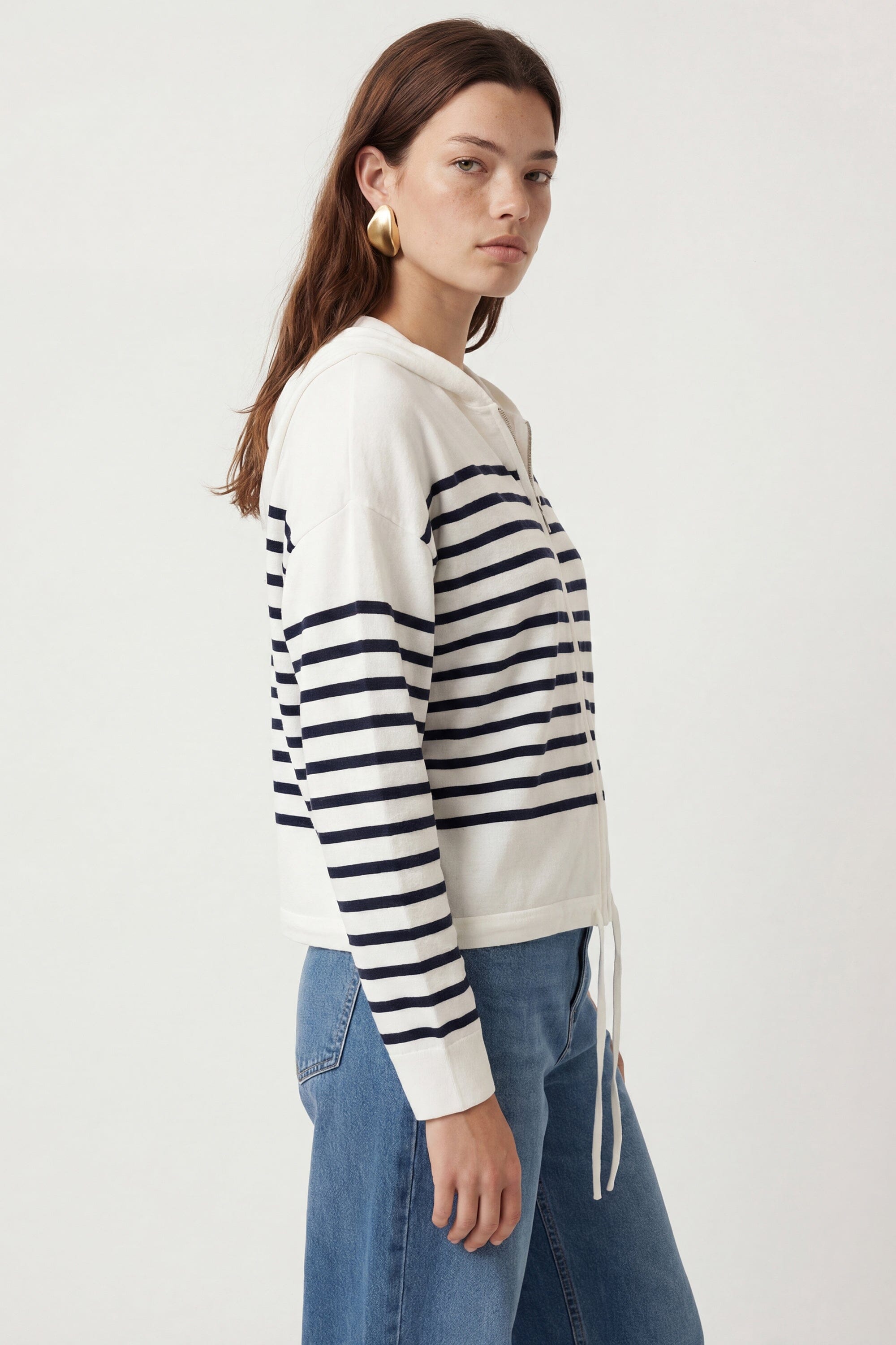 GILET MARINIÈRE - CURT - ECRU/MARINE GILET NEW KOOKAI Mode Kookai