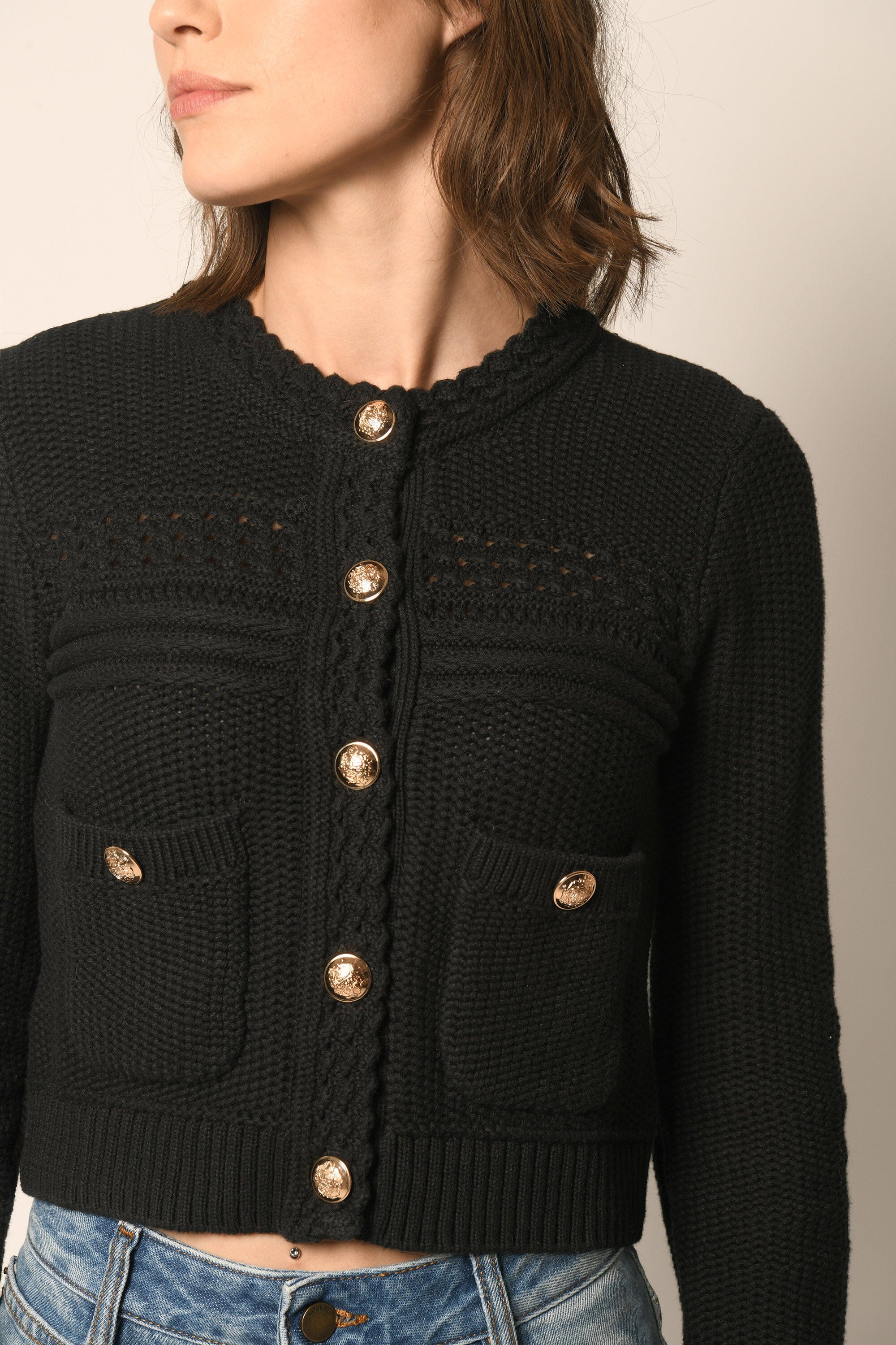 GILET - NOIR - ALVIN GILET KOOKAI Mode Kookai
